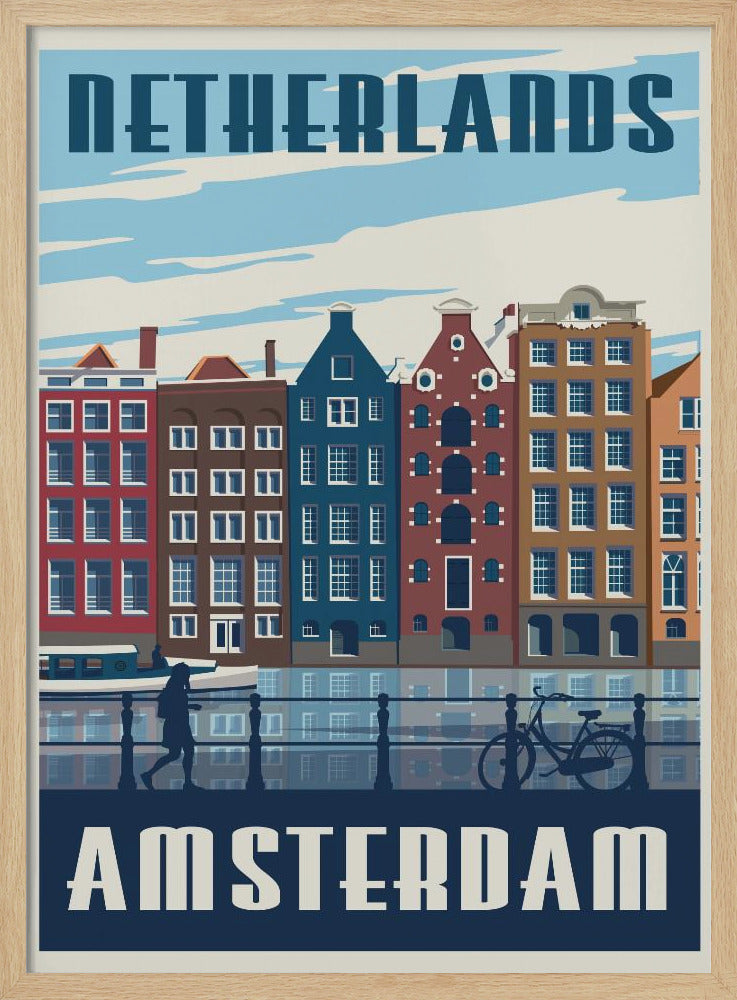 Amsterdam Travel Print - Poster / Art Print