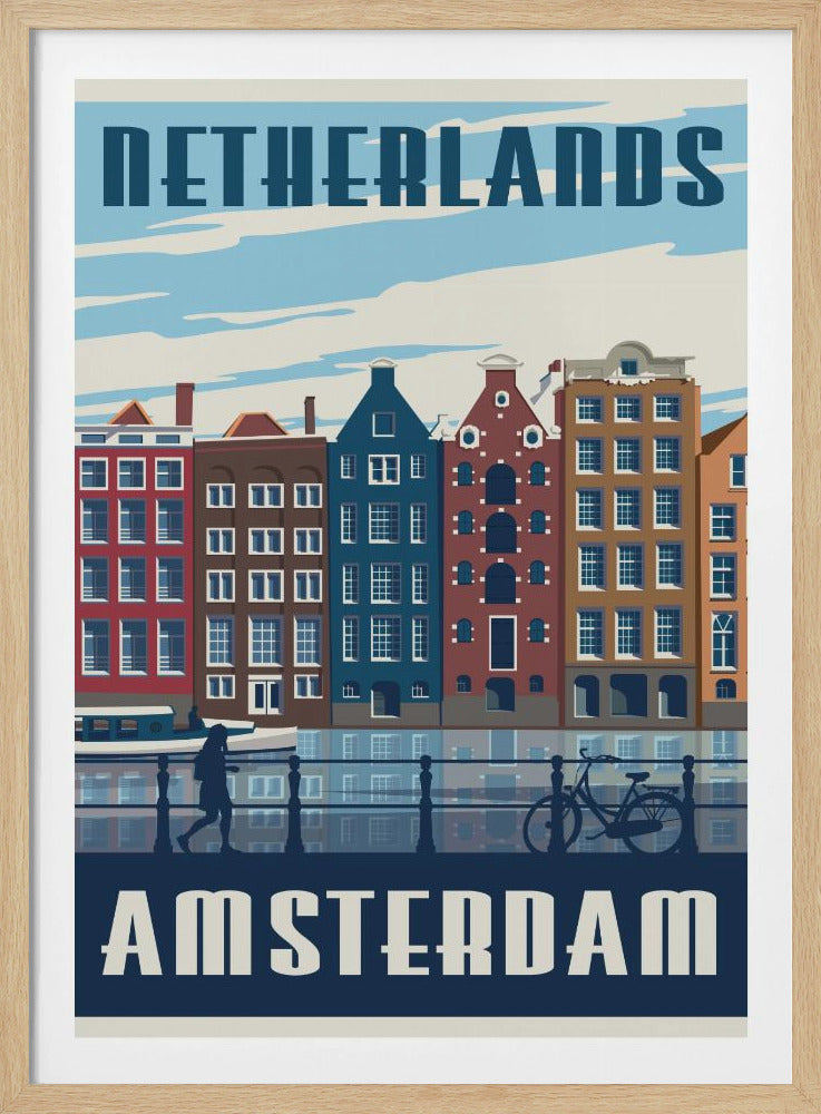 Amsterdam Travel Print - Poster / Art Print