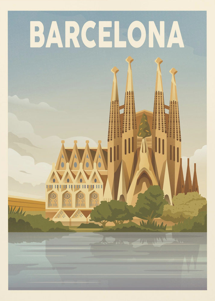 Barcelona Travel Print - Poster / Art Print