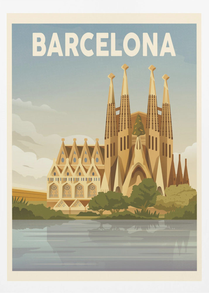 Barcelona Travel Print - Poster / Art Print