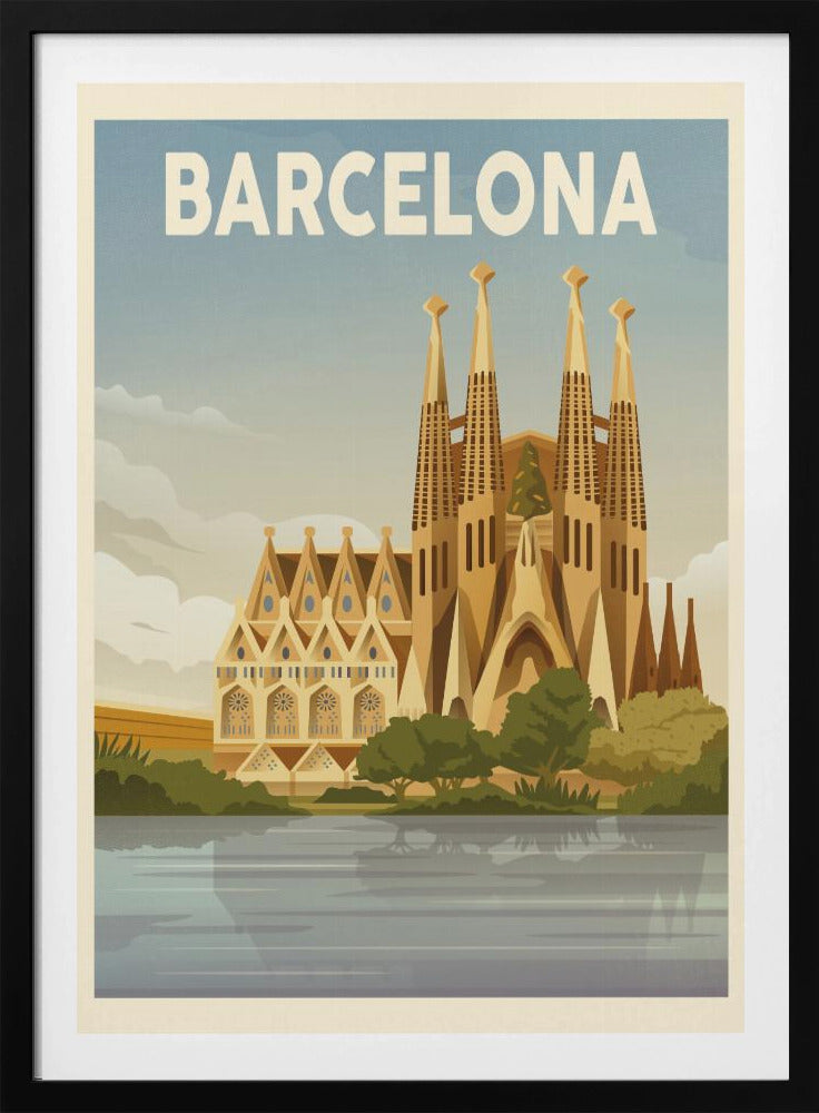 Barcelona Travel Print - Poster / Art Print