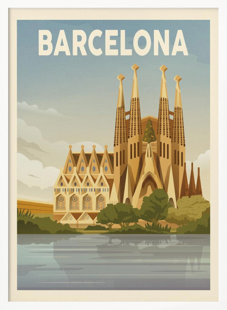 Barcelona Travel Print - Poster / Art Print