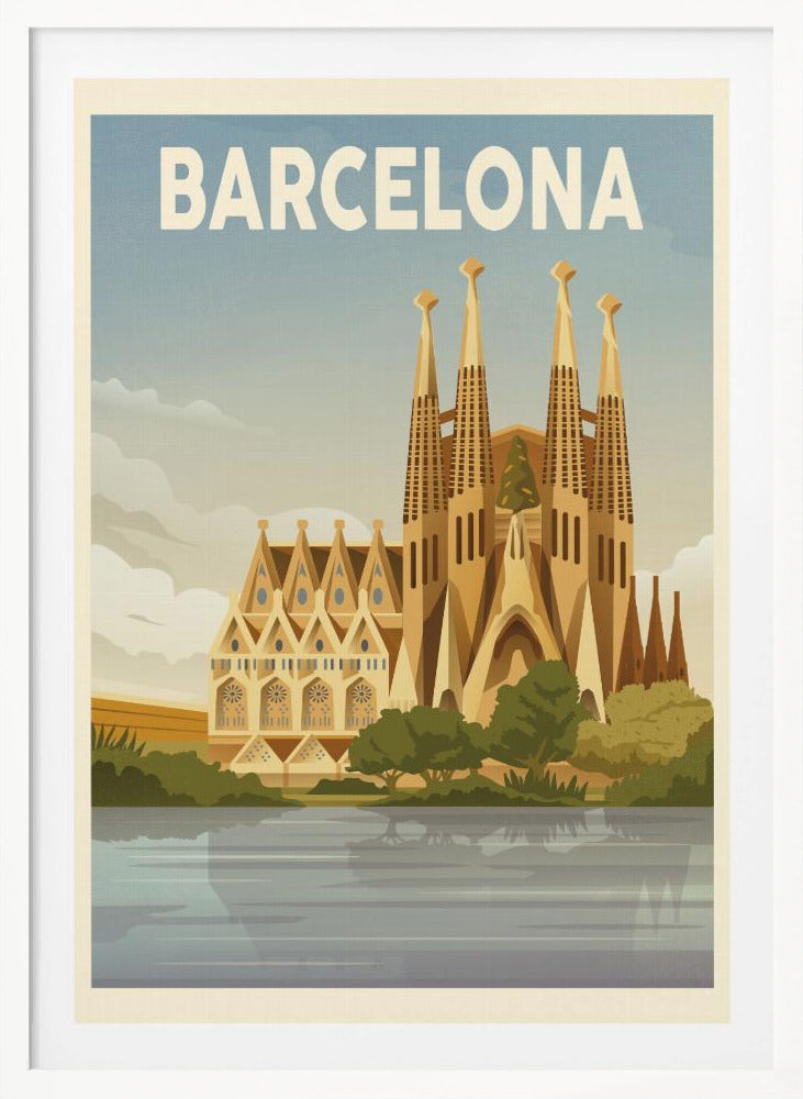Barcelona Travel Print - Poster / Art Print
