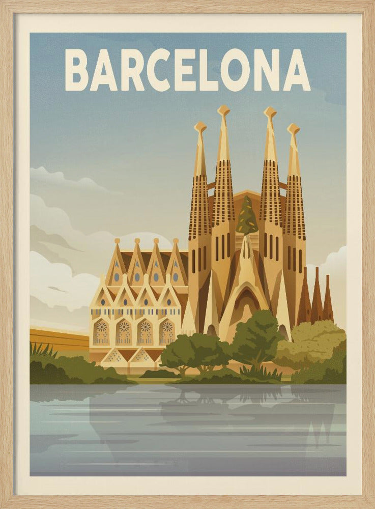 Barcelona Travel Print - Poster / Art Print