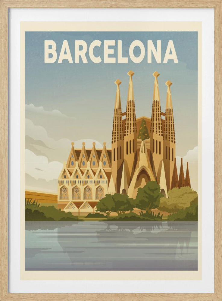 Barcelona Travel Print - Poster / Art Print