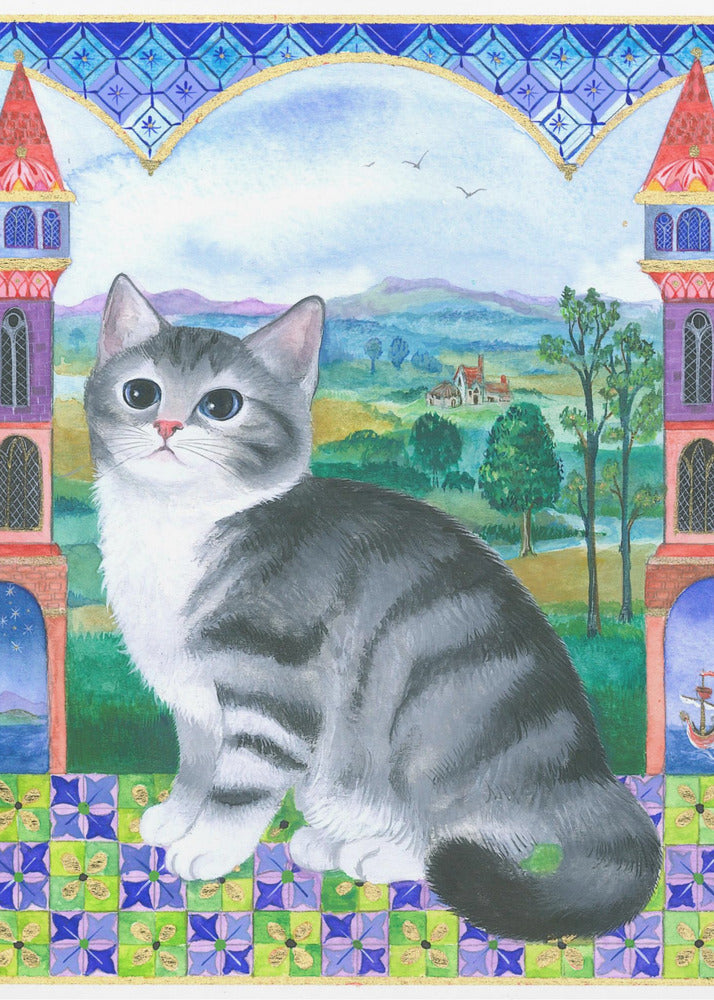 Medieval Kitten - Poster / Art Print