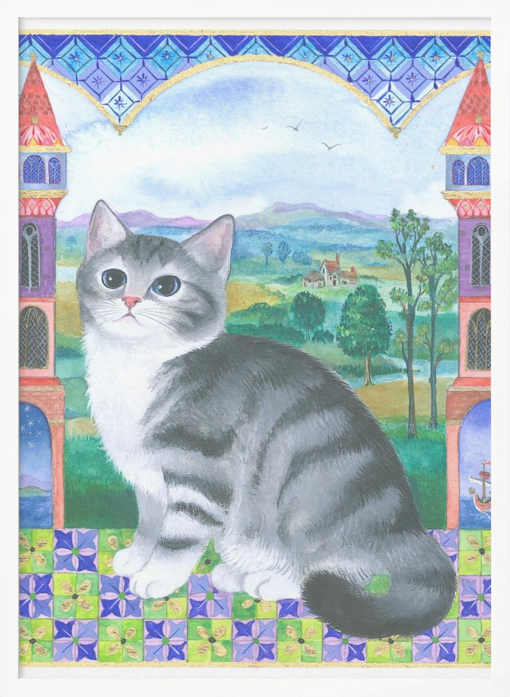 Medieval Kitten - Poster / Art Print