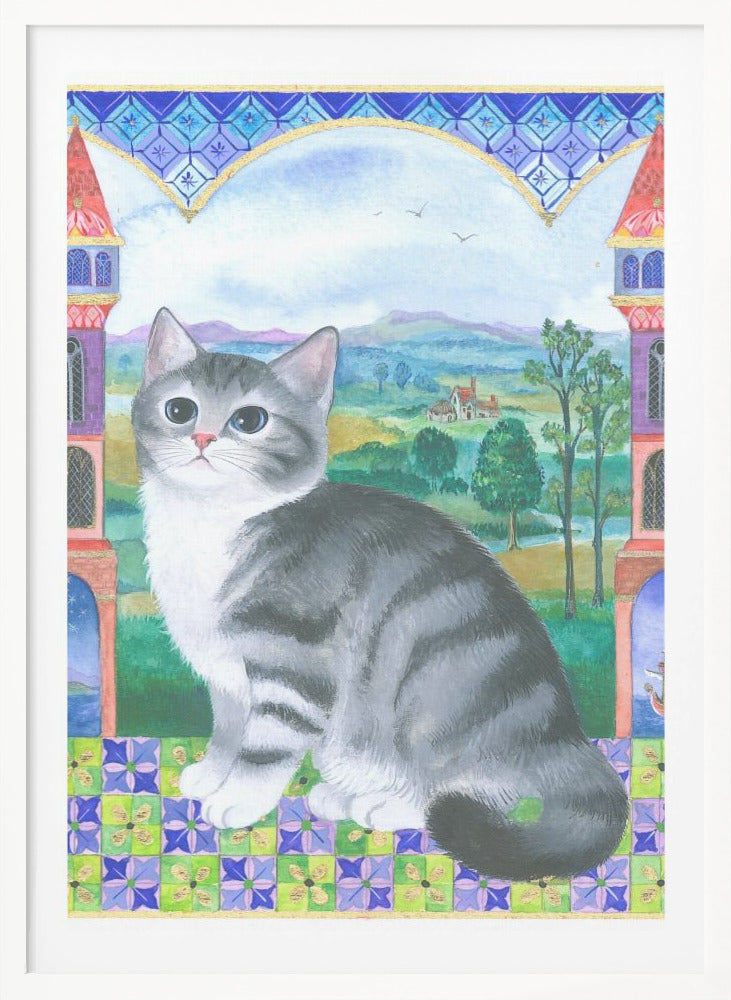 Medieval Kitten - Poster / Art Print
