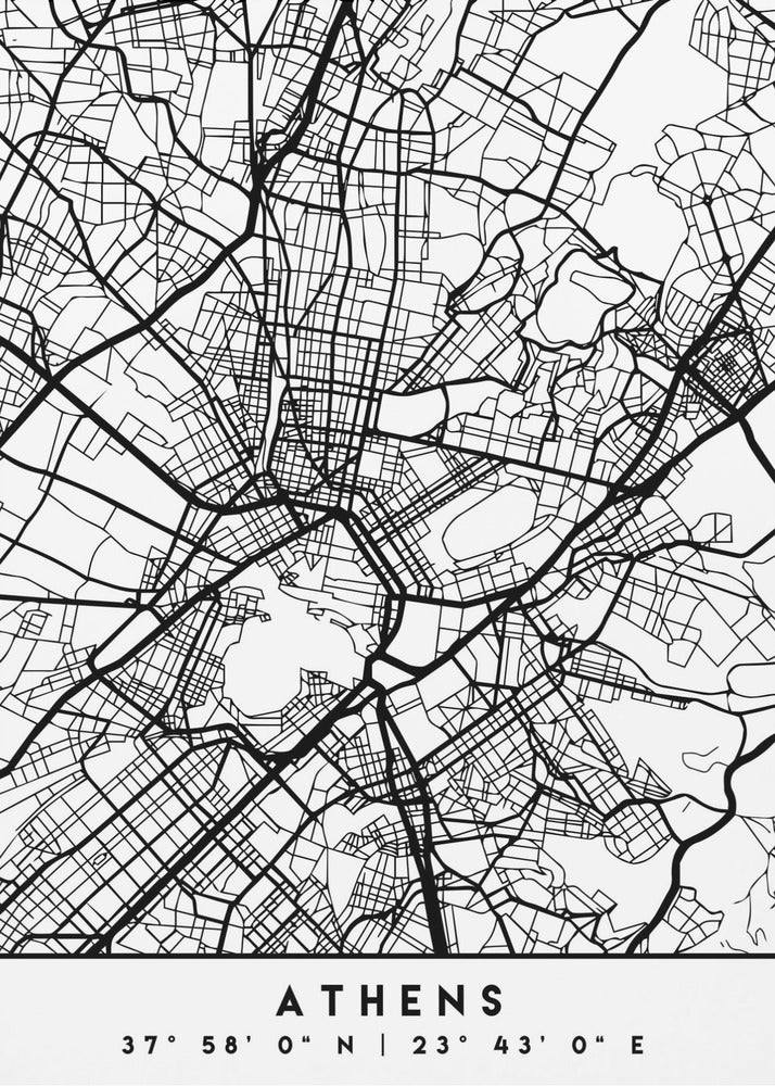 Black Maps 05 - Poster / Art Print