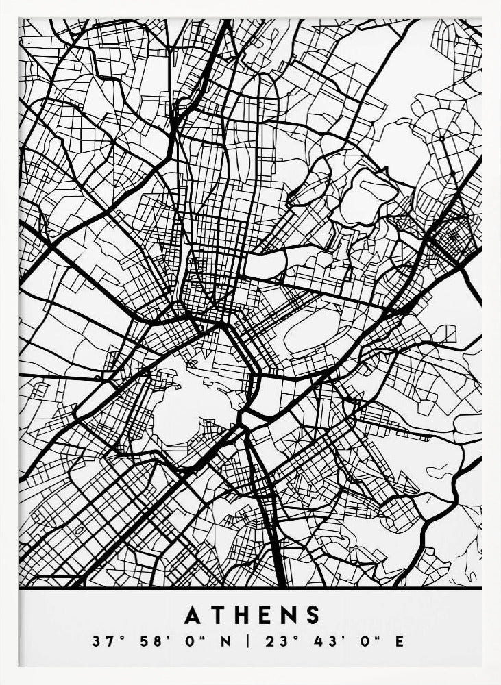 Black Maps 05 - Poster / Art Print
