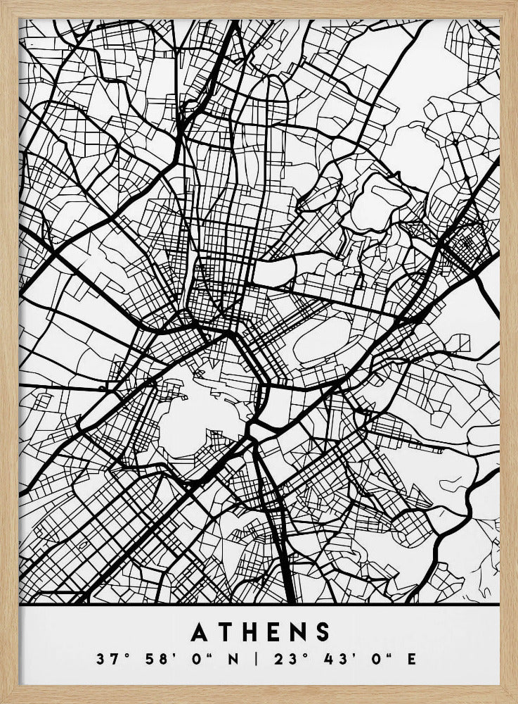 Black Maps 05 - Poster / Art Print