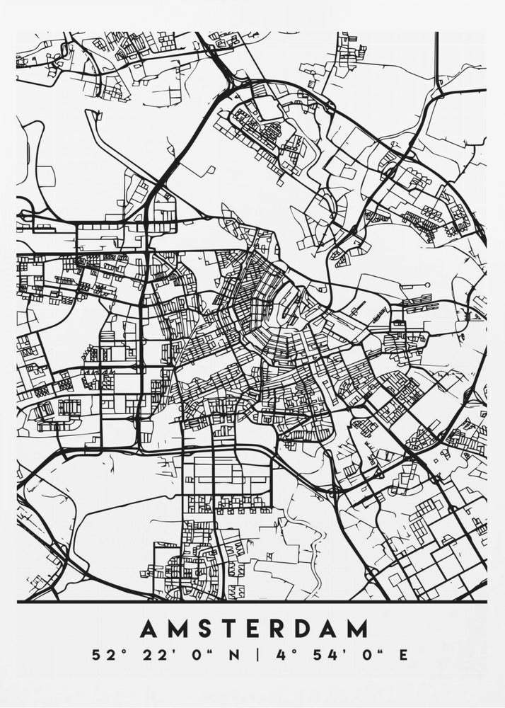 Black Maps 03 - Poster / Art Print