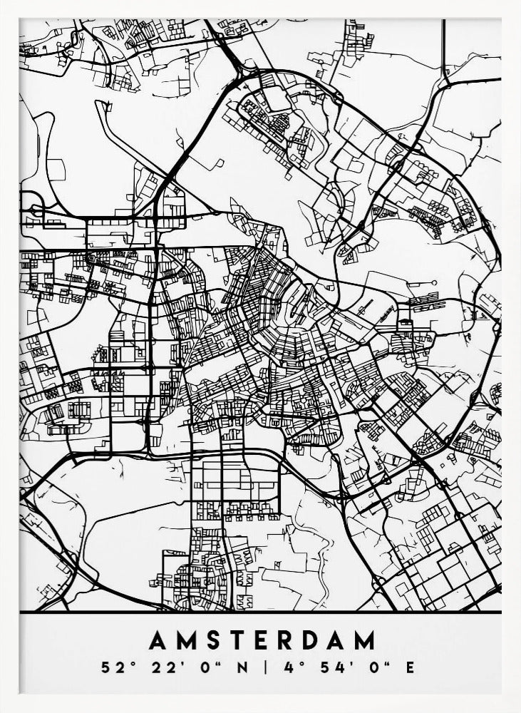 Black Maps 03 - Poster / Art Print