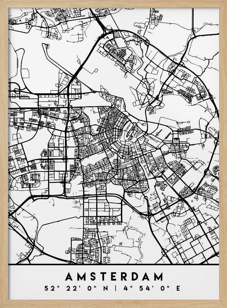Black Maps 03 - Poster / Art Print
