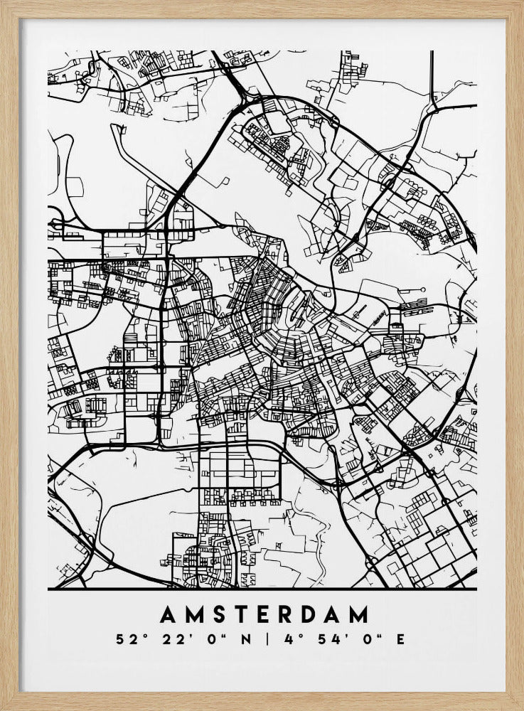 Black Maps 03 - Poster / Art Print
