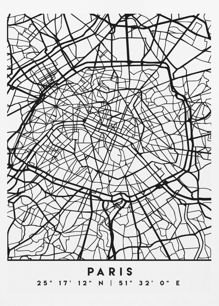 Black Maps 64 - Poster / Art Print