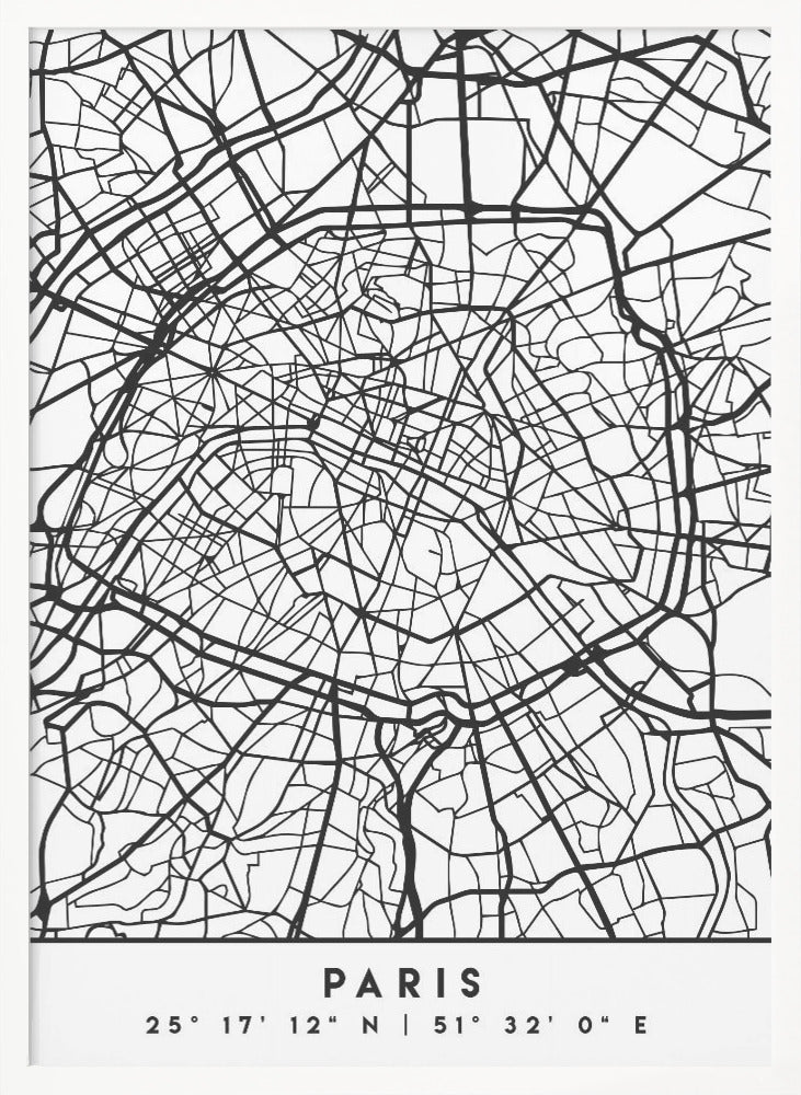 Black Maps 64 - Poster / Art Print