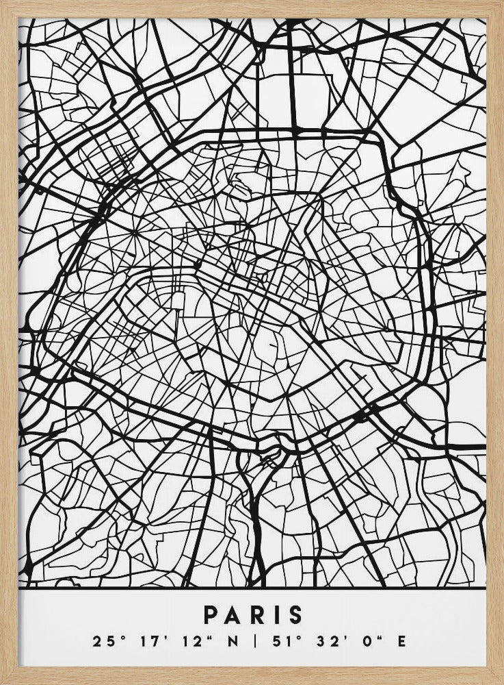 Black Maps 64 - Poster / Art Print
