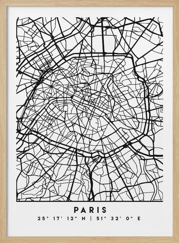 Black Maps 64 - Poster / Art Print