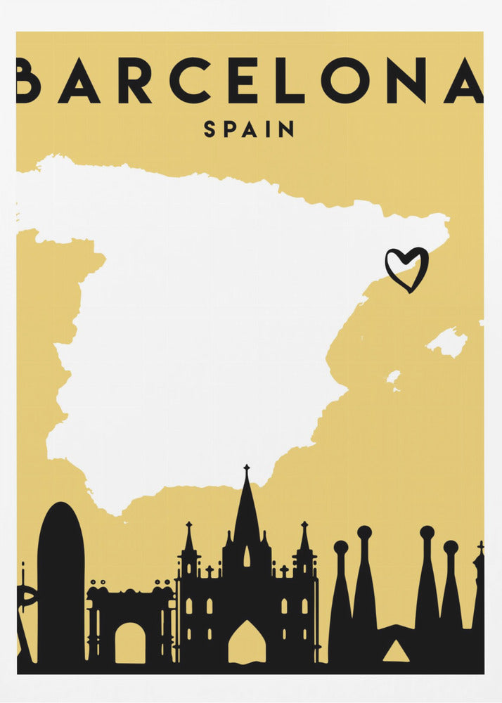 City Love Maps 09 - Poster / Art Print
