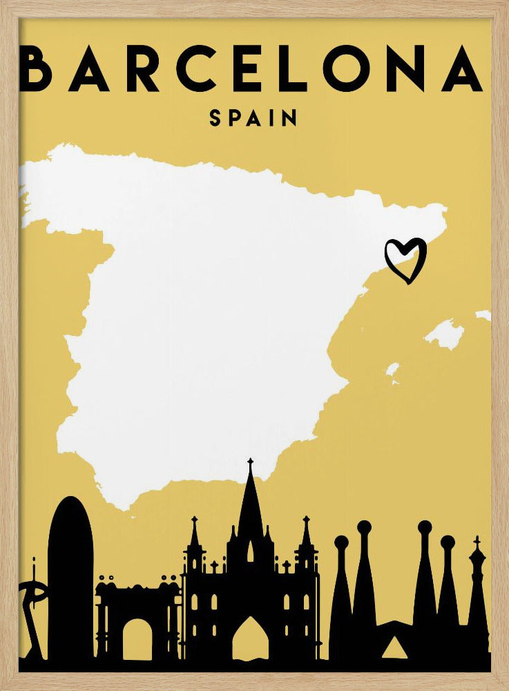 City Love Maps 09 - Poster / Art Print