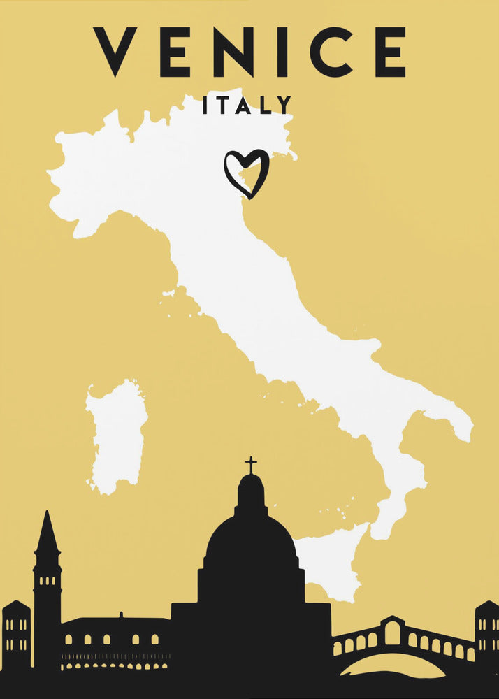 City Love Maps 91 - Poster / Art Print