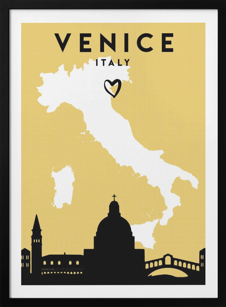 City Love Maps 91 - Poster / Art Print