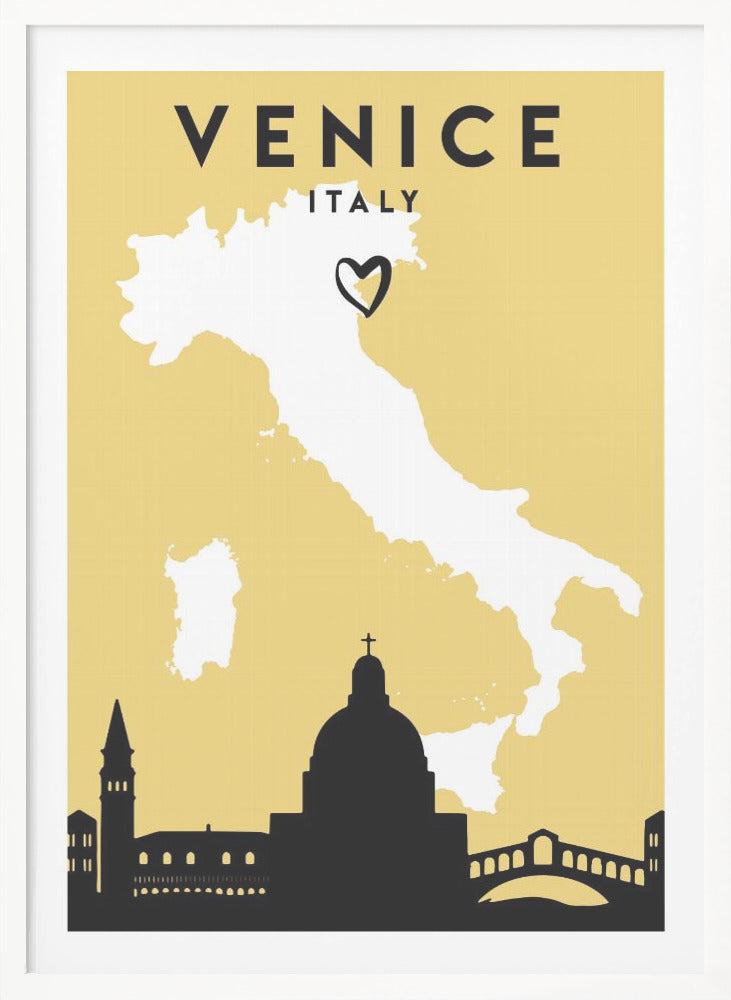 City Love Maps 91 - Poster / Art Print