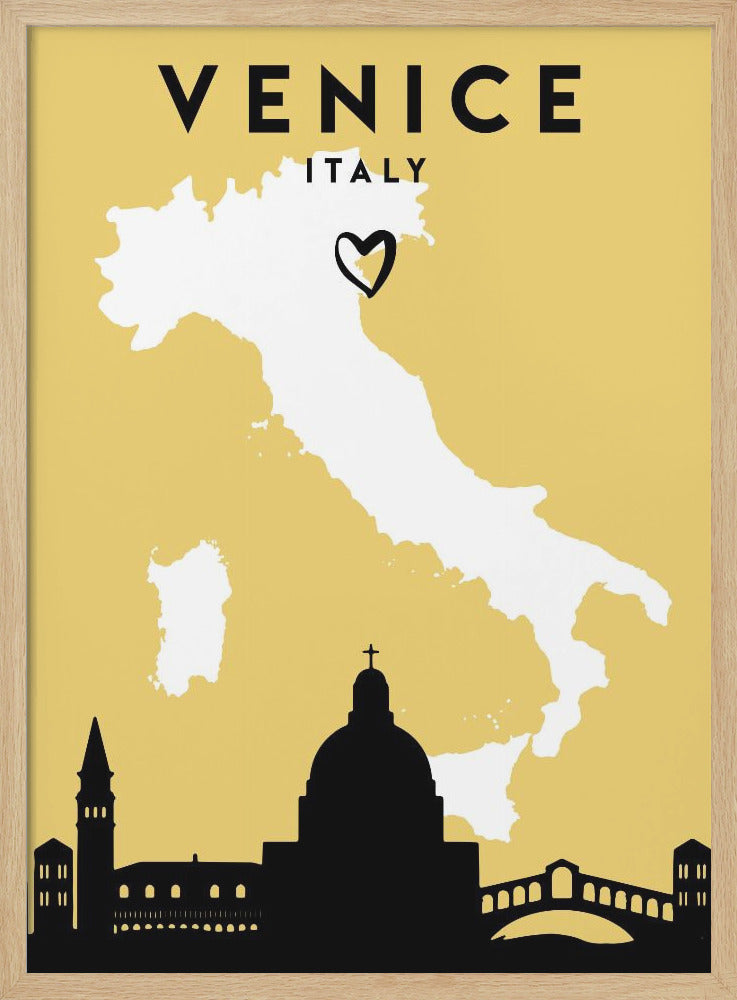 City Love Maps 91 - Poster / Art Print