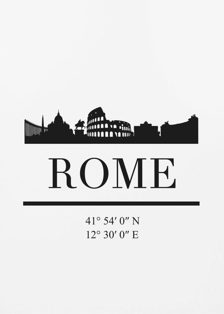 Black Skyline 72 - Poster / Art Print
