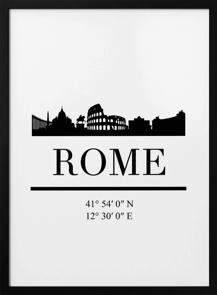 Black Skyline 72 - Poster / Art Print