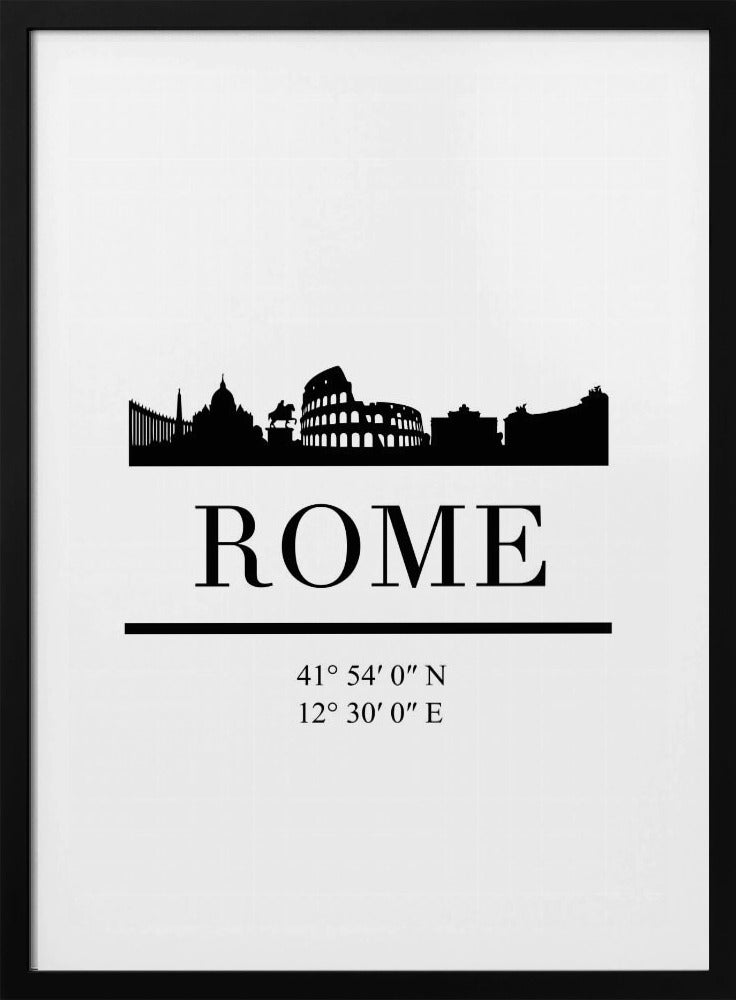 Black Skyline 72 - Poster / Art Print