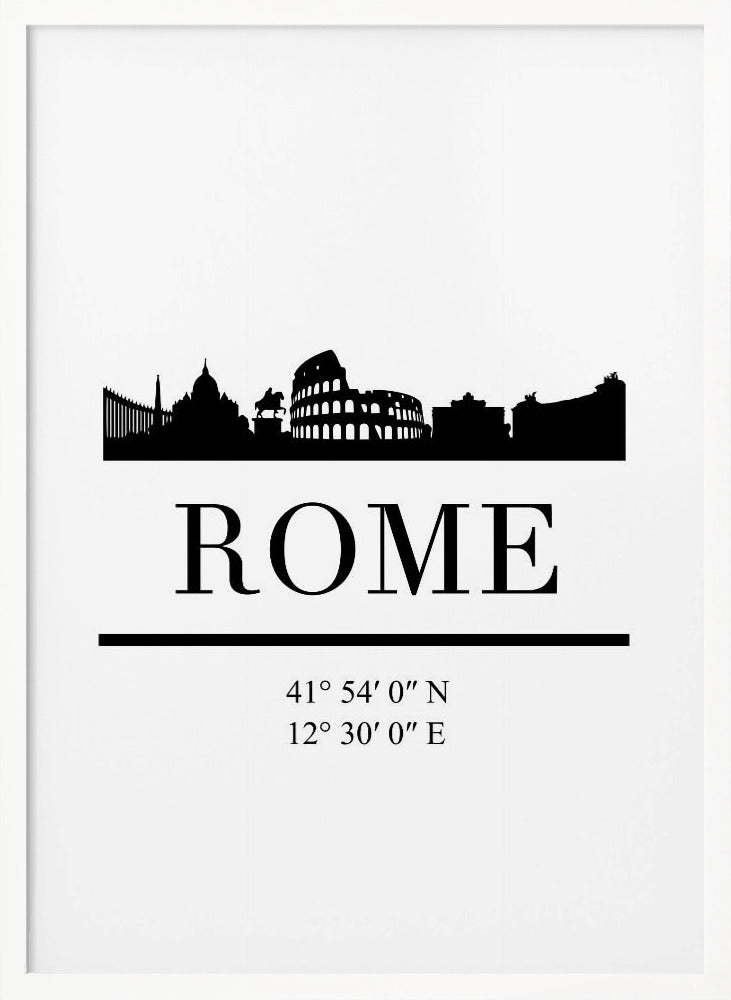 Black Skyline 72 - Poster / Art Print