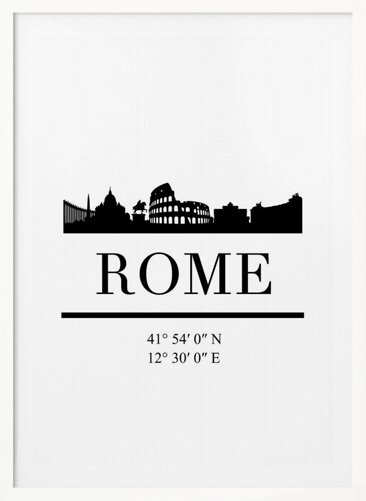 Black Skyline 72 - Poster / Art Print