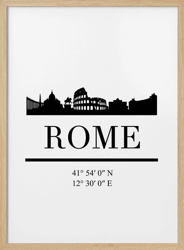 Black Skyline 72 - Poster / Art Print