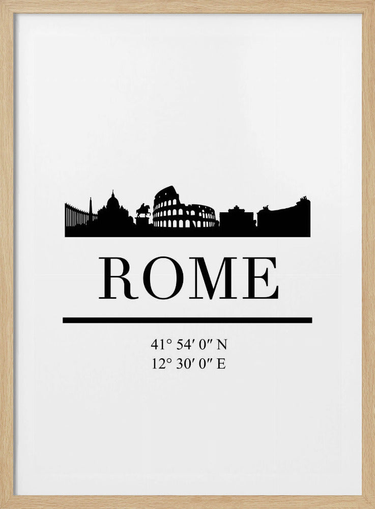 Black Skyline 72 - Poster / Art Print