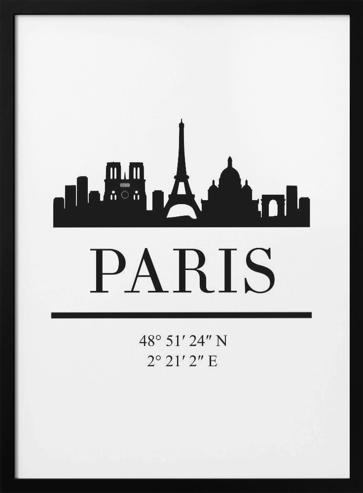 Black Skyline 64 - Poster / Art Print