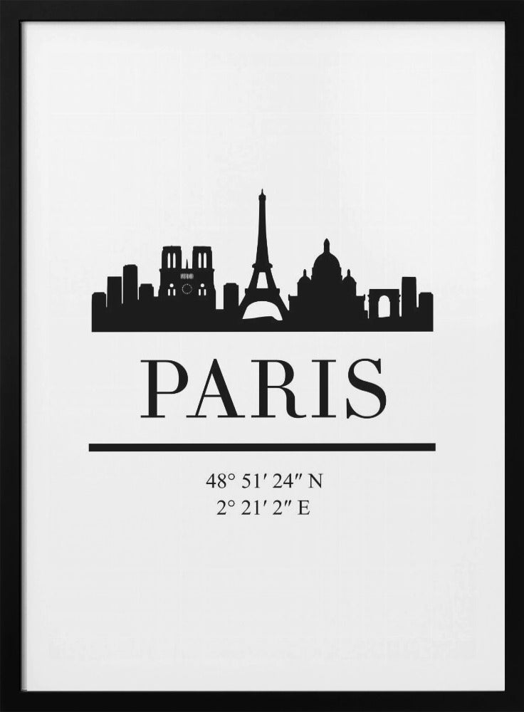 Black Skyline 64 - Poster / Art Print