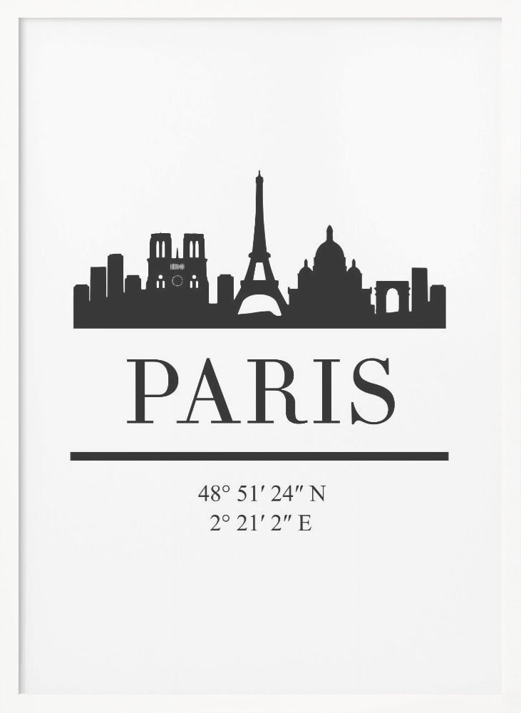 Black Skyline 64 - Poster / Art Print