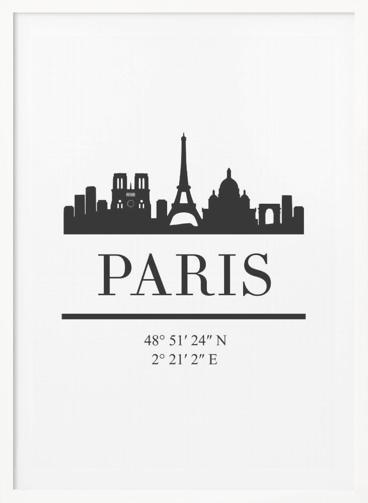 Black Skyline 64 - Poster / Art Print
