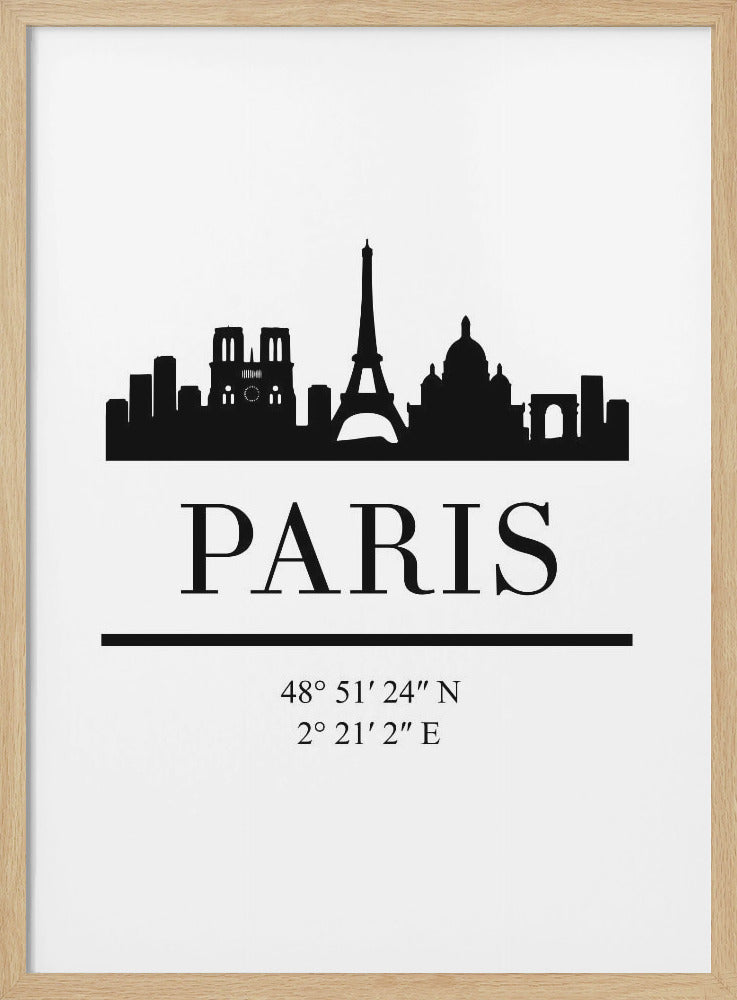 Black Skyline 64 - Poster / Art Print