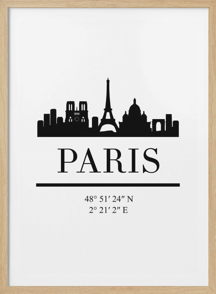 Black Skyline 64 - Poster / Art Print