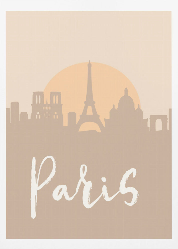 Skyline Earth Tone 2 64 - Poster / Art Print