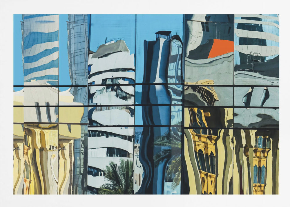 Reflections in glass - Dubai - Poster / Art Print