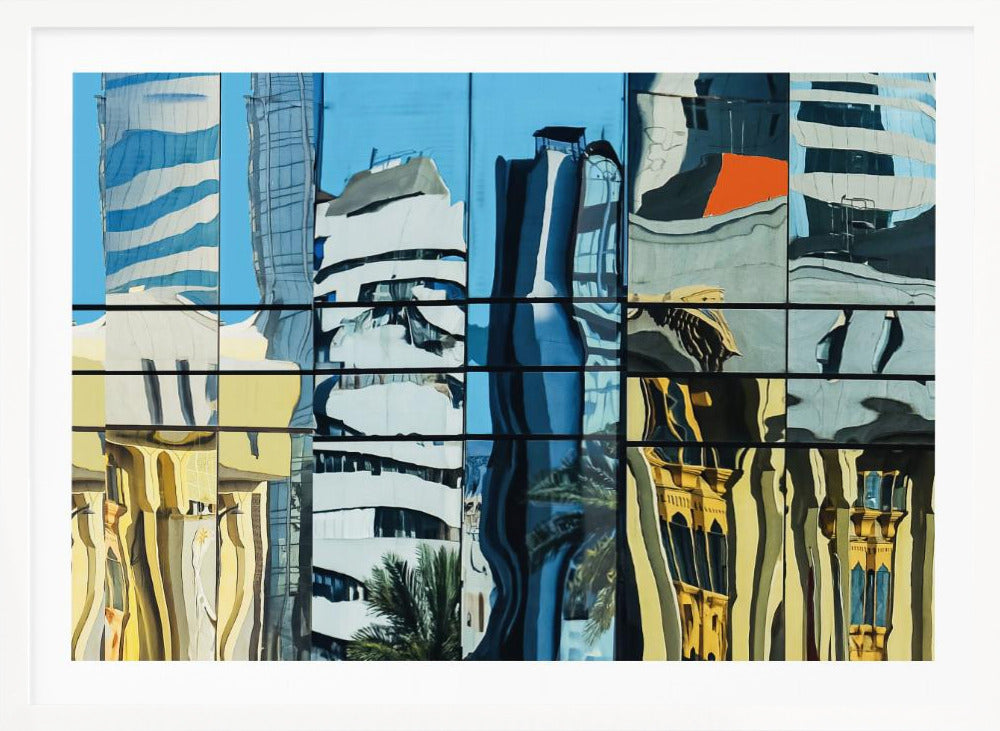 Reflections in glass - Dubai - Poster / Art Print
