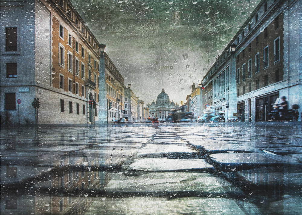 Via della Conciliazione after the rain - Poster / Art Print