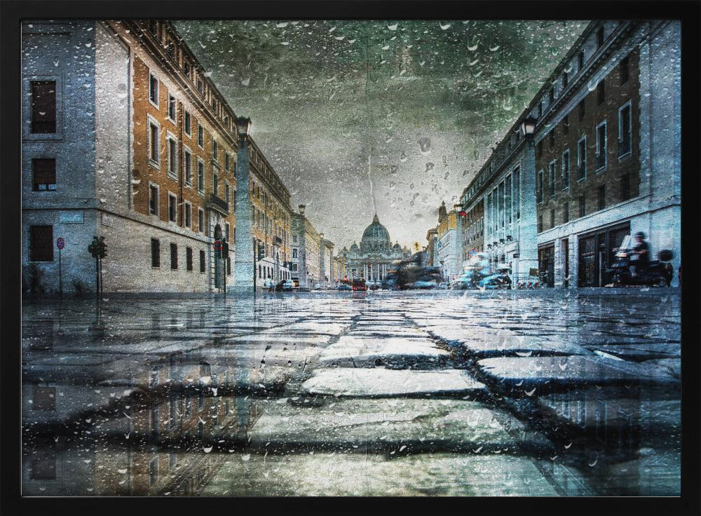 Via della Conciliazione after the rain - Poster / Art Print