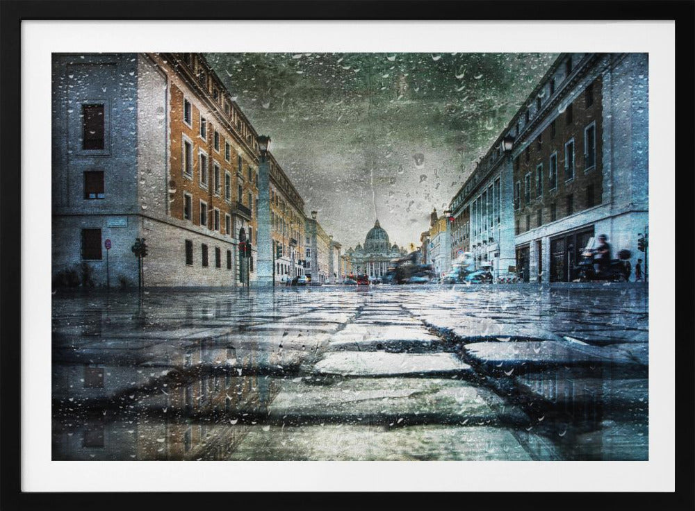 Via della Conciliazione after the rain - Poster / Art Print