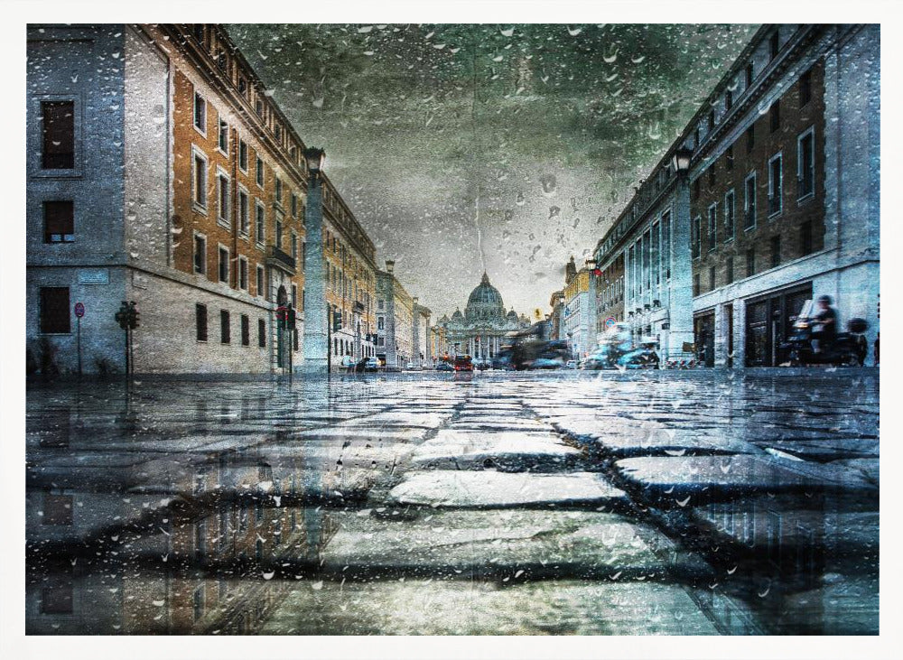 Via della Conciliazione after the rain - Poster / Art Print