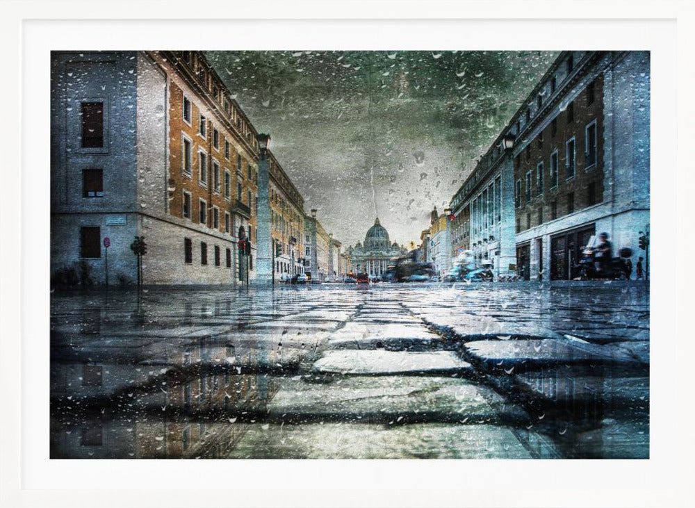 Via della Conciliazione after the rain - Poster / Art Print